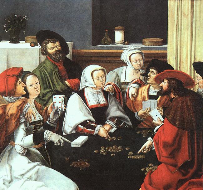 Lucas van Leyden Card Players china oil painting image